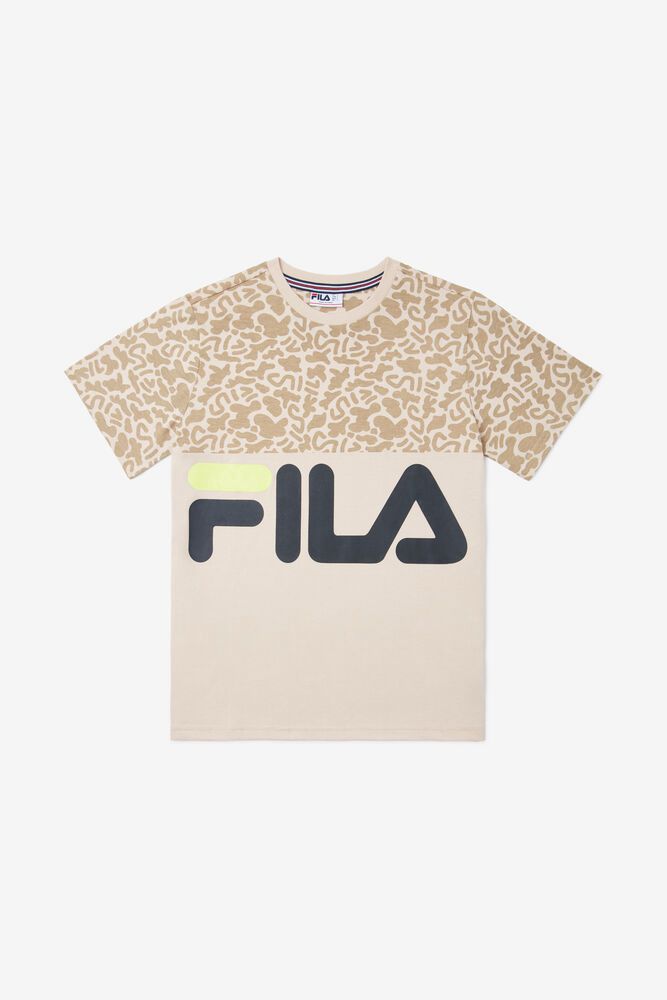 Fila T-Shirt Nolan Kids Gold - India HCV-523617